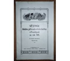 Věstník klubu přírodovědeckého v Prostějově za rok 1911