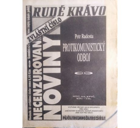 RUDÉ KRÁVO. Necenzurované noviny / ROČNÍK II.