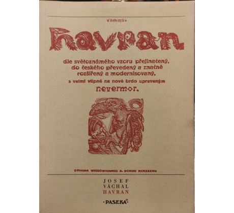 Ivan Kruis. Josef Váchal. Havran