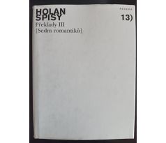 HOLAN, V. Spisy / Překlady III. Sedm romantiků